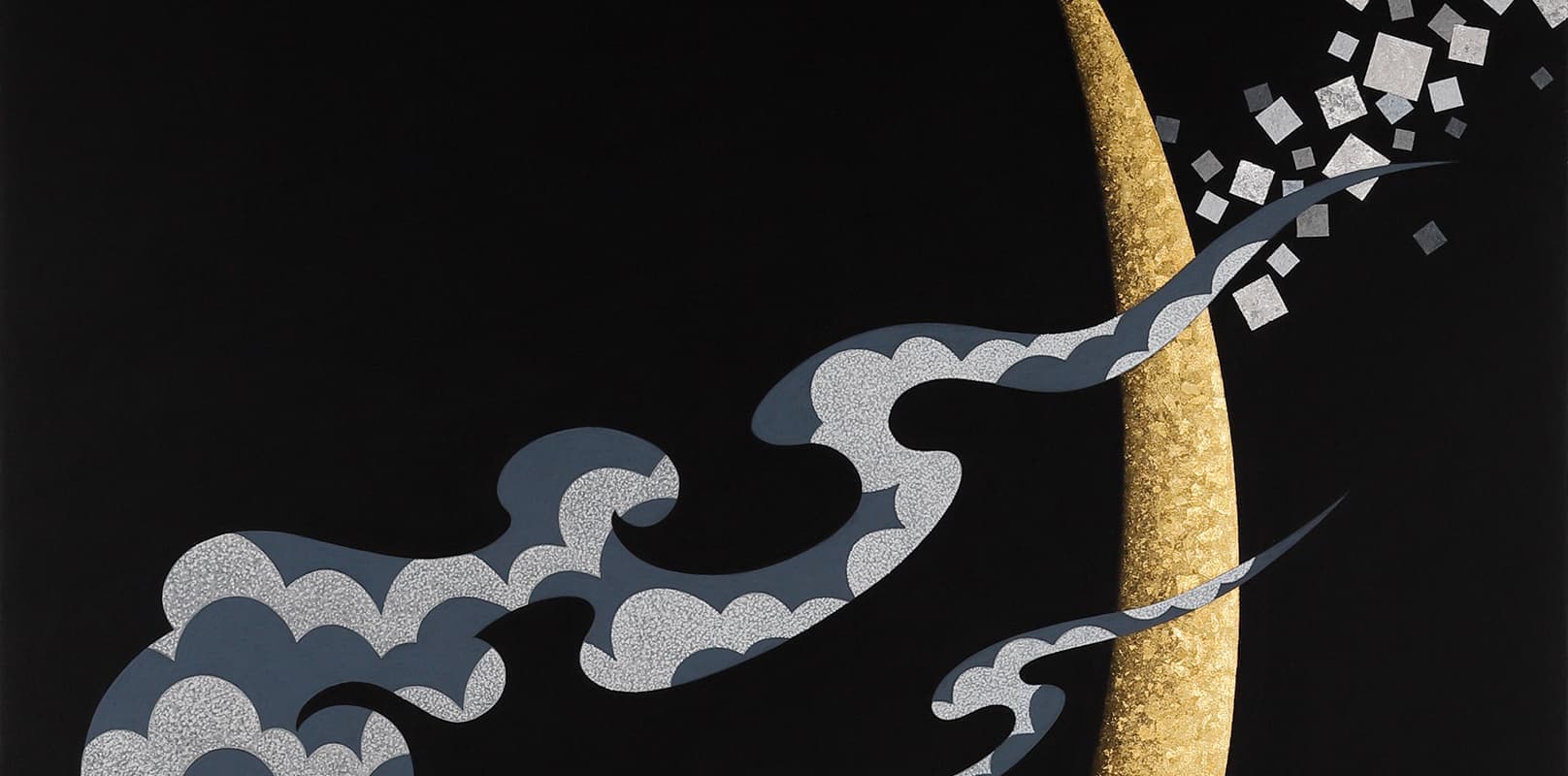 鶴田一郎：琳派シリーズ 雪月花 月 2008