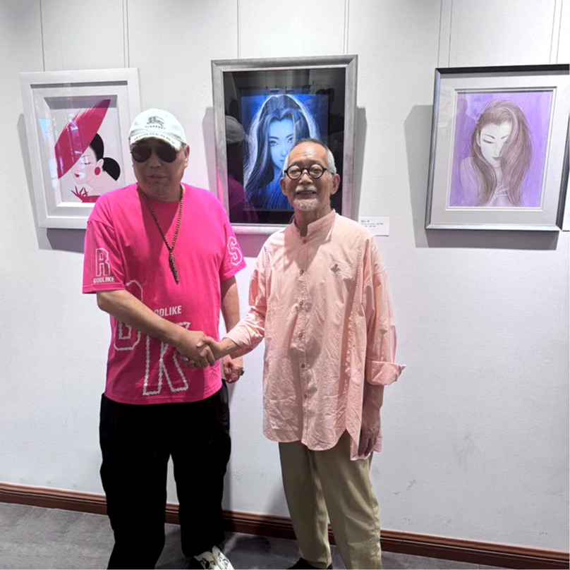 鶴田一郎 花・美人 展＠中国・北京市